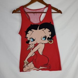 Betty Boop Red Sleep Pajamas Tank Top
